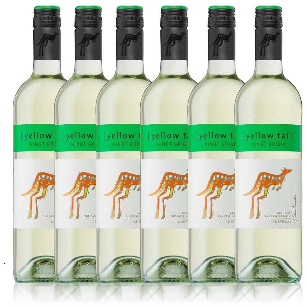 Yellow Tail Pinot Grigio | White wine | Vegan Wine |Case of 6 bottles