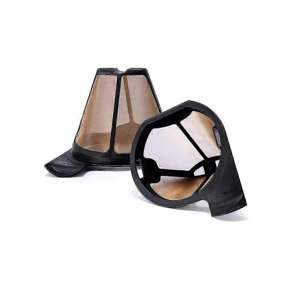 (As show, One size) 2PCS Reusable Coffee Filters compatible with Ninja CF09X Coffee Bar Permanent Replacement Cone Coffee Maker Fil