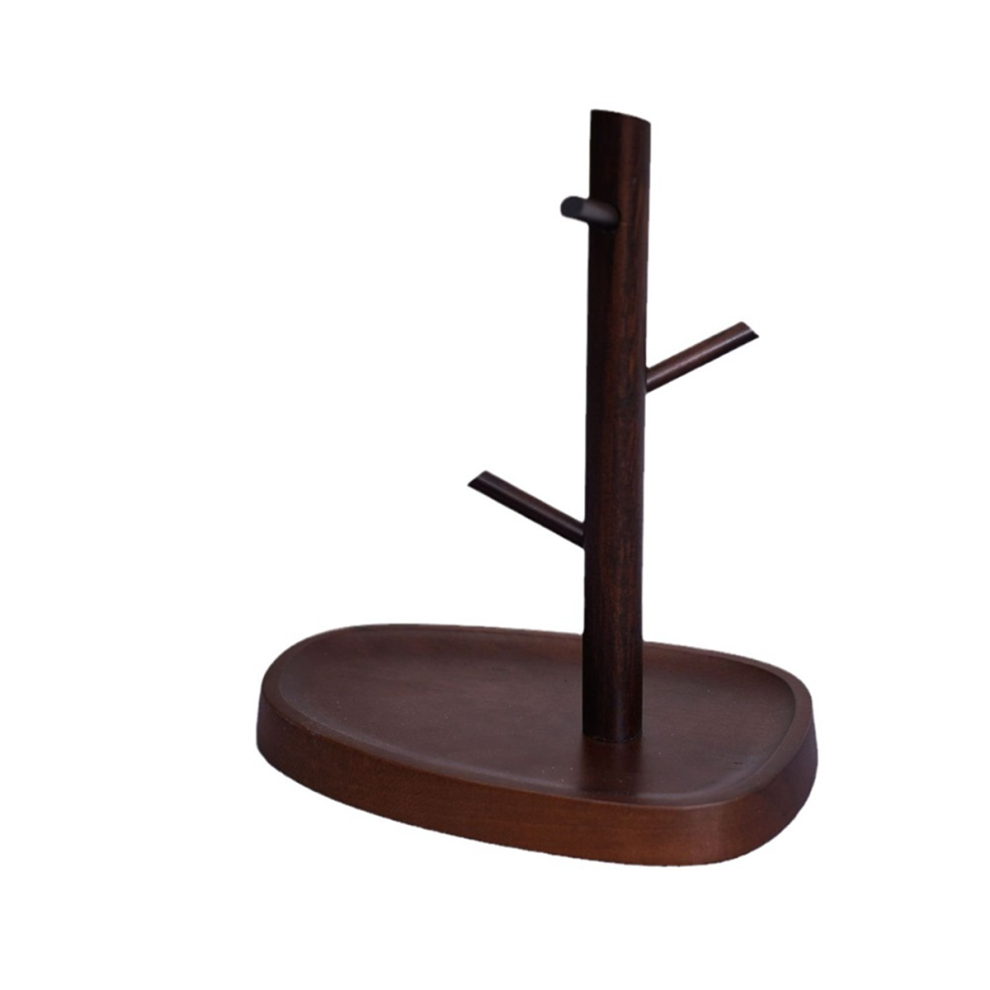 Solid Wood Round Multifunctional Entrance Ornaments, Key Storage Rack, Dressing Table Desktop Rack