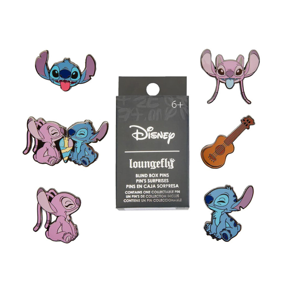 Disney Stitch and Angel Blind Box Enamel Pin  Single Pin