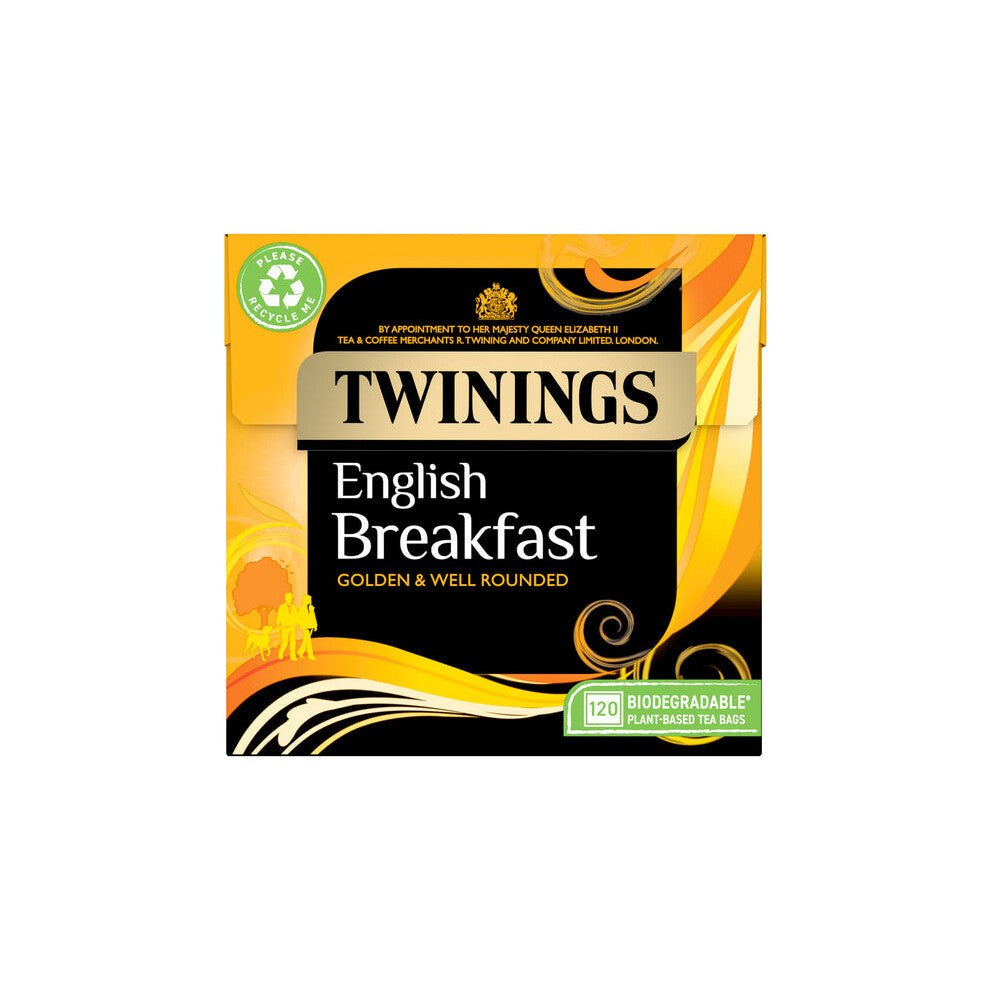Twinings English Breakfast 100 String & Tag Bags 200g