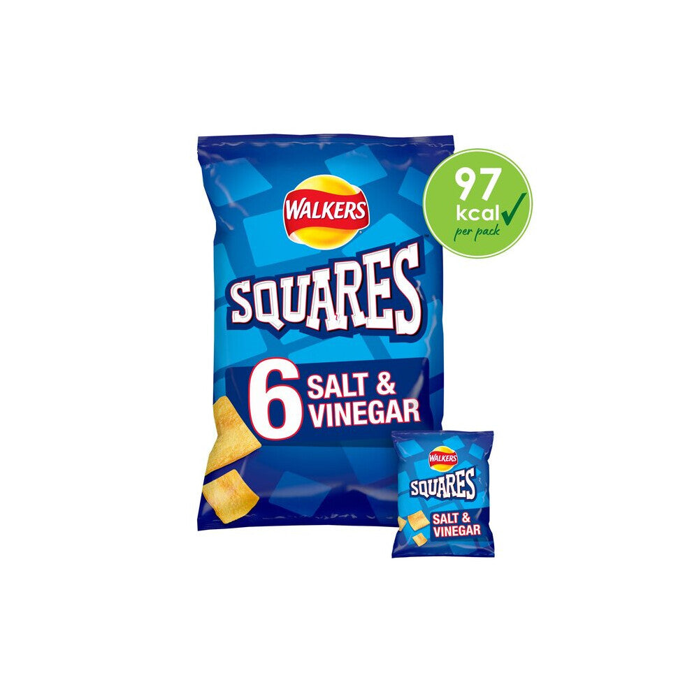 Squares Salt & Vinegar 22g x 6 per pack