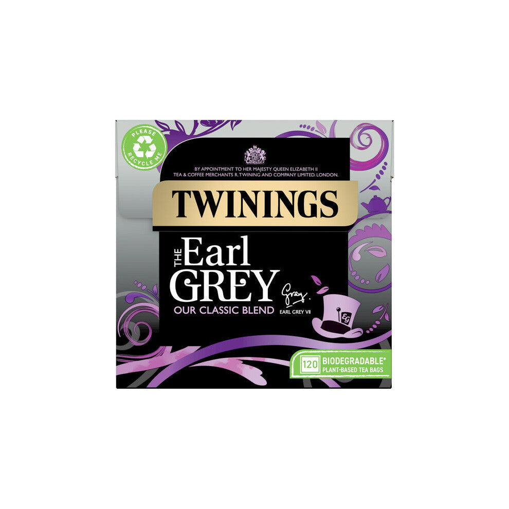 Twinings Earl Grey Tea Bags 100 per pack - Pack of 6
