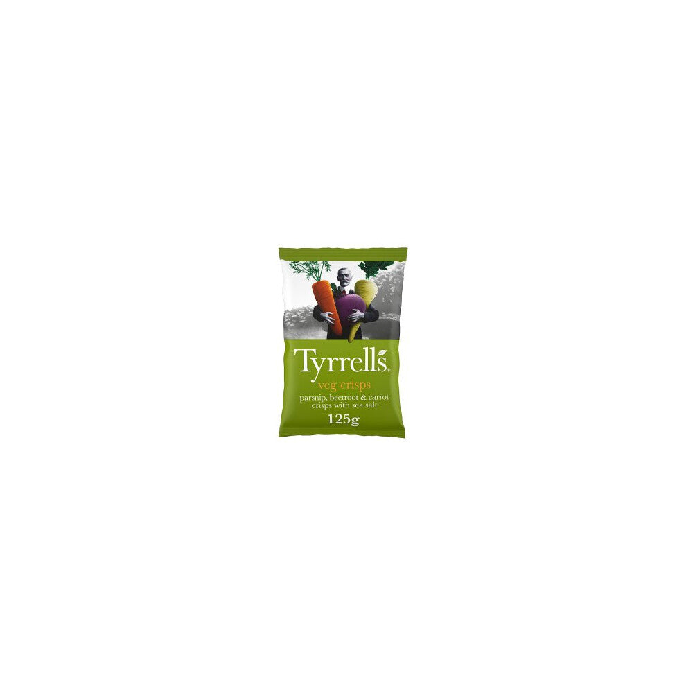 Tyrrells Parsnip, Beetroot & Carrot Veg Crisps with Sea Salt 125g