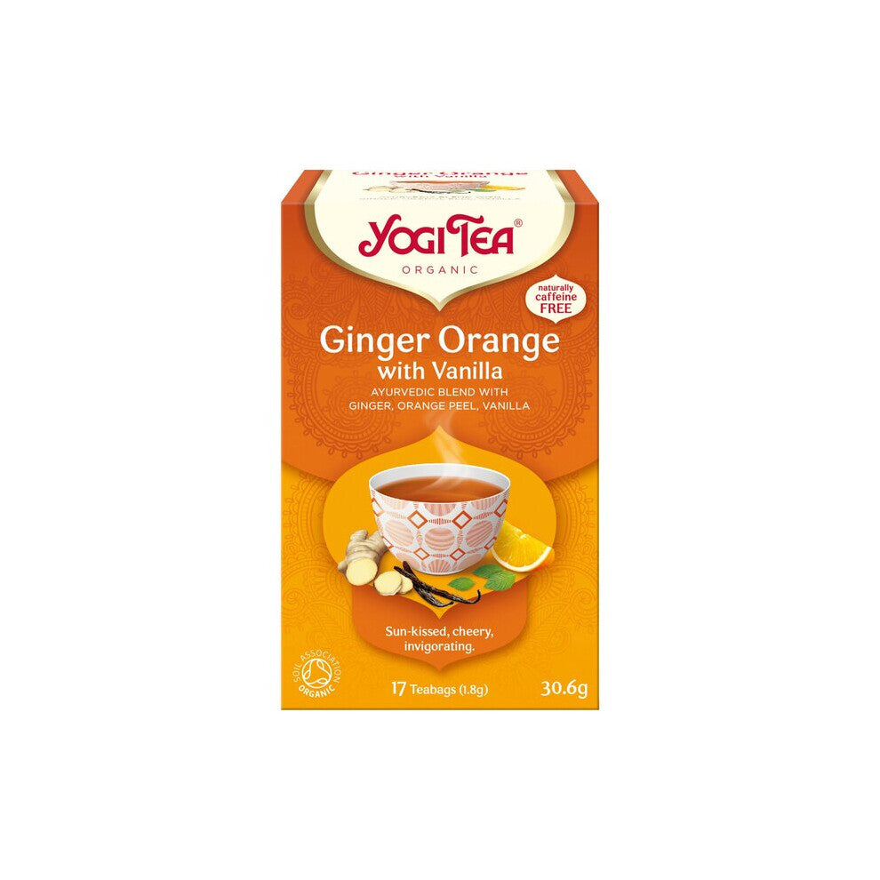 Yogi Tea Organic Ginger, Orange with Vanilla Tea Bags 17 per pack