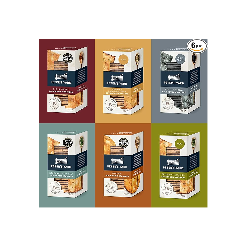 Peter's Yard Sourdough Crackers Selection, Great with Chutney