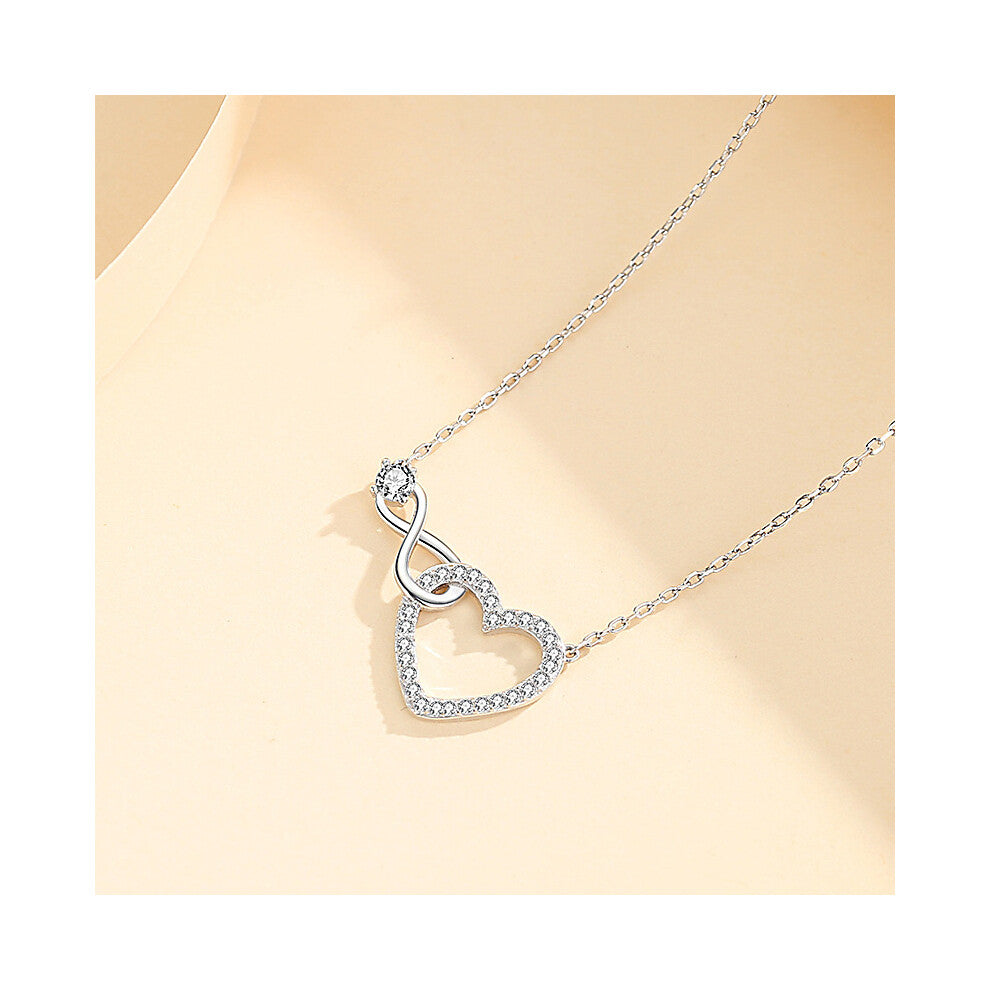1 Pieces Knot Necklace（White Gold Color） Minimalist Love