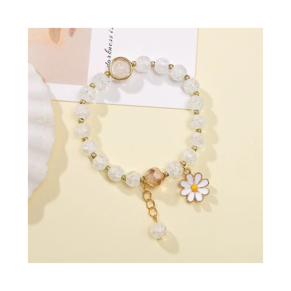 2 piece Bracelet（White）semi-precious for women