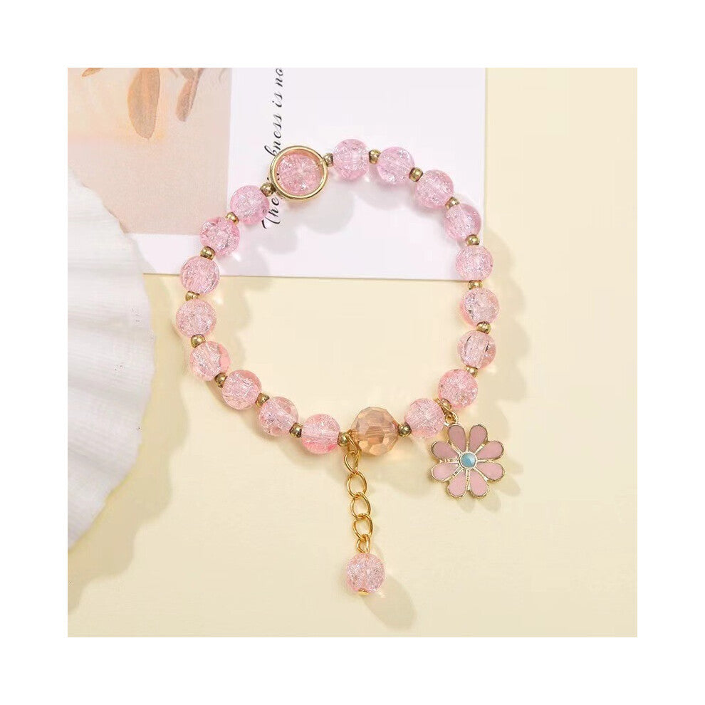 2 piece Bracelet（shallow powder）semi-precious for women