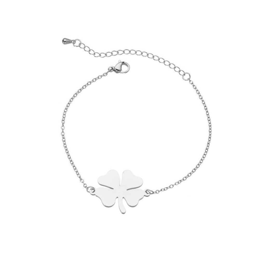 BraceletWomanSymbolofCloverPorteBonheurenSilver