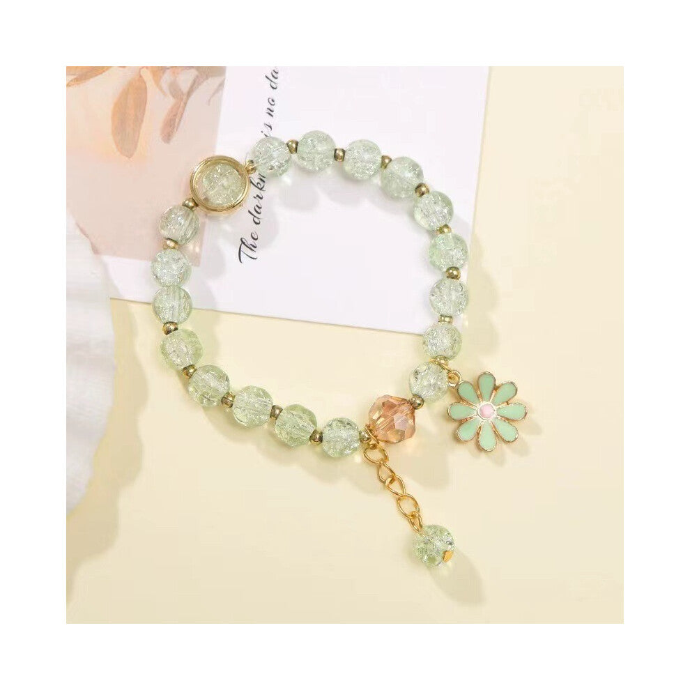2 piece Bracelet（Green）semi-precious for women