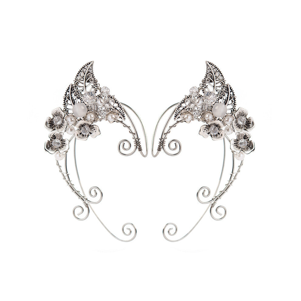 No ear pierced ear cuffs pure handmade elf earrings new earrings