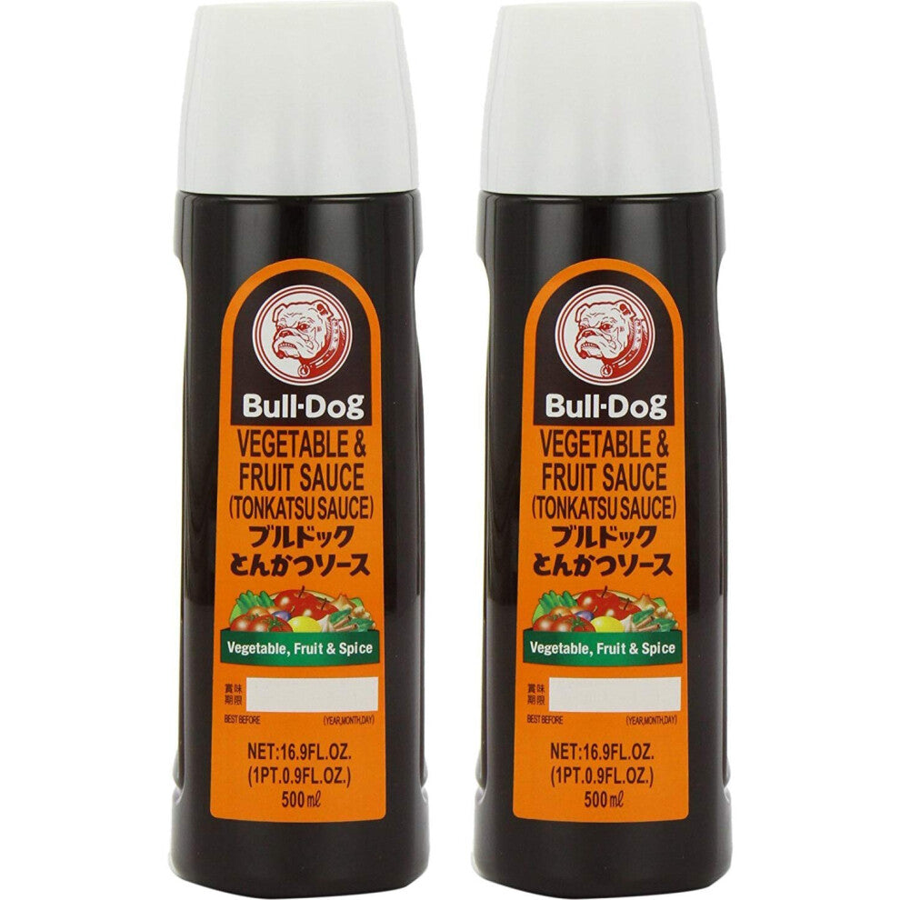 Bull-Dog Vegetable & Fruit Tonkatsu Sauce 16.9 Fl. Oz. 16.9 Fl Oz (Pack of 2)