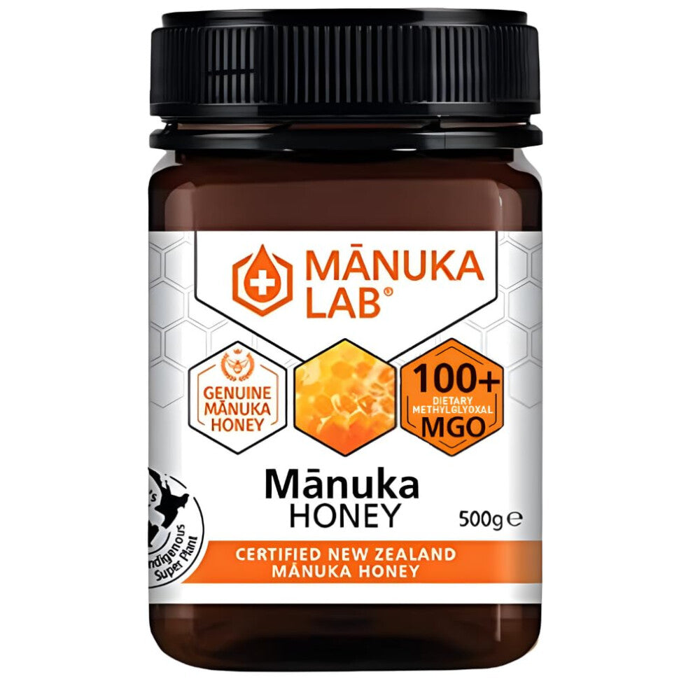 Certified MGO 100+ Manuka Honey - The Ultimate Natural Sweetener and Energy Booster for Vitality and Healthy Skin | Premium Quality Honey from New