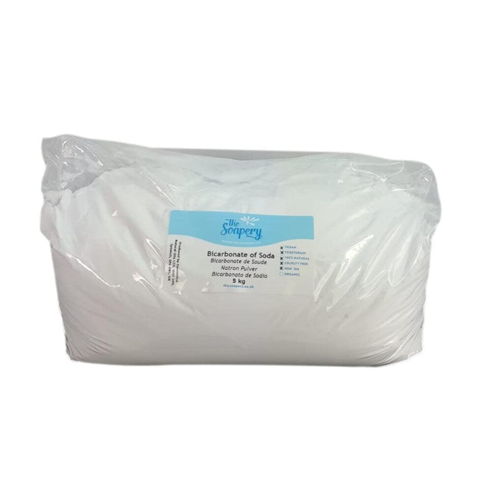 Sodium Bicarbonate of Soda 5kg - 100% Pure for Bath Bombs, Cleaning and Baking - Food Grade
