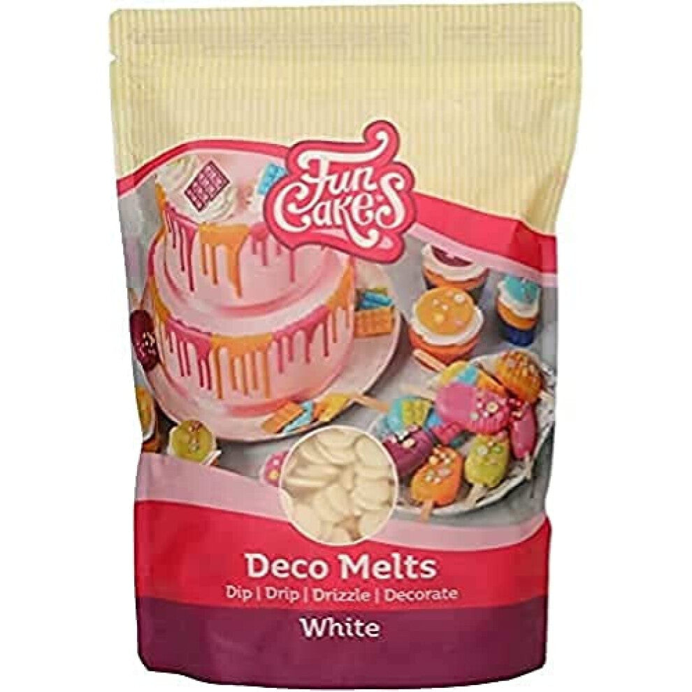 Deco Melts White - Dip, Drip, Drizzle and Decorate! Melt in The Microwave and Pour in Every Shape. Make Candy, Drip Cakes, Lollipops and Decorate