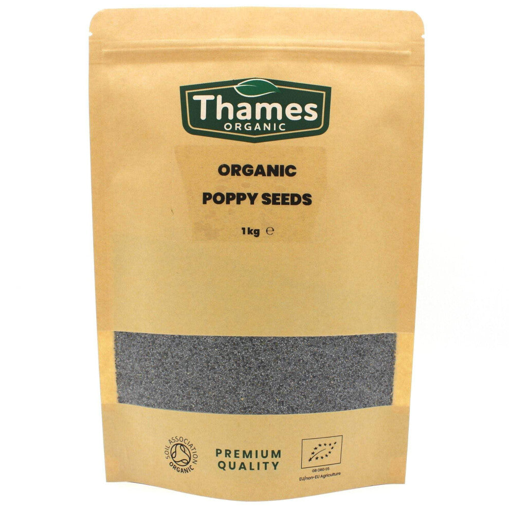 Organic Poppy Seeds - Nutritious & Flavorful Seeds - No Additives, No Preservatives - Raw, Vegan, Non-GMO - Great for Baking, Cooking, and Sprinkling