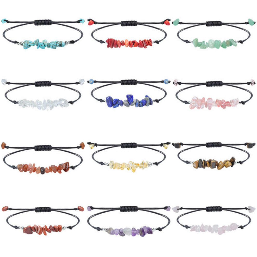 Stone Bracelet Yellow Crystal Pink Crystal Original Stone Bracelet Purple Crystal Beaded Bracelet Blind Box