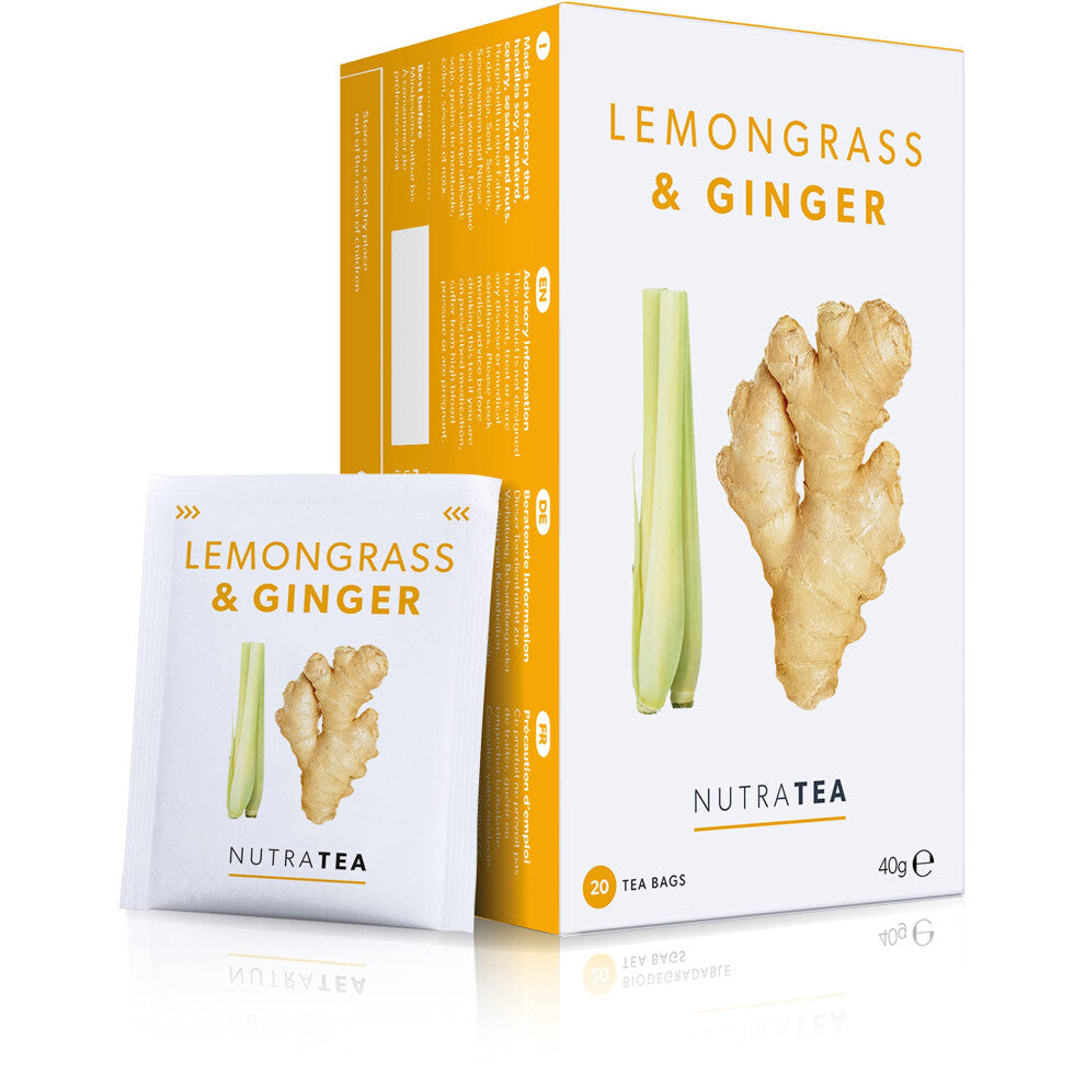 - Lemongrass & Ginger Tea - 60 Tea Bags - Herbal Tea - (3 Pack)