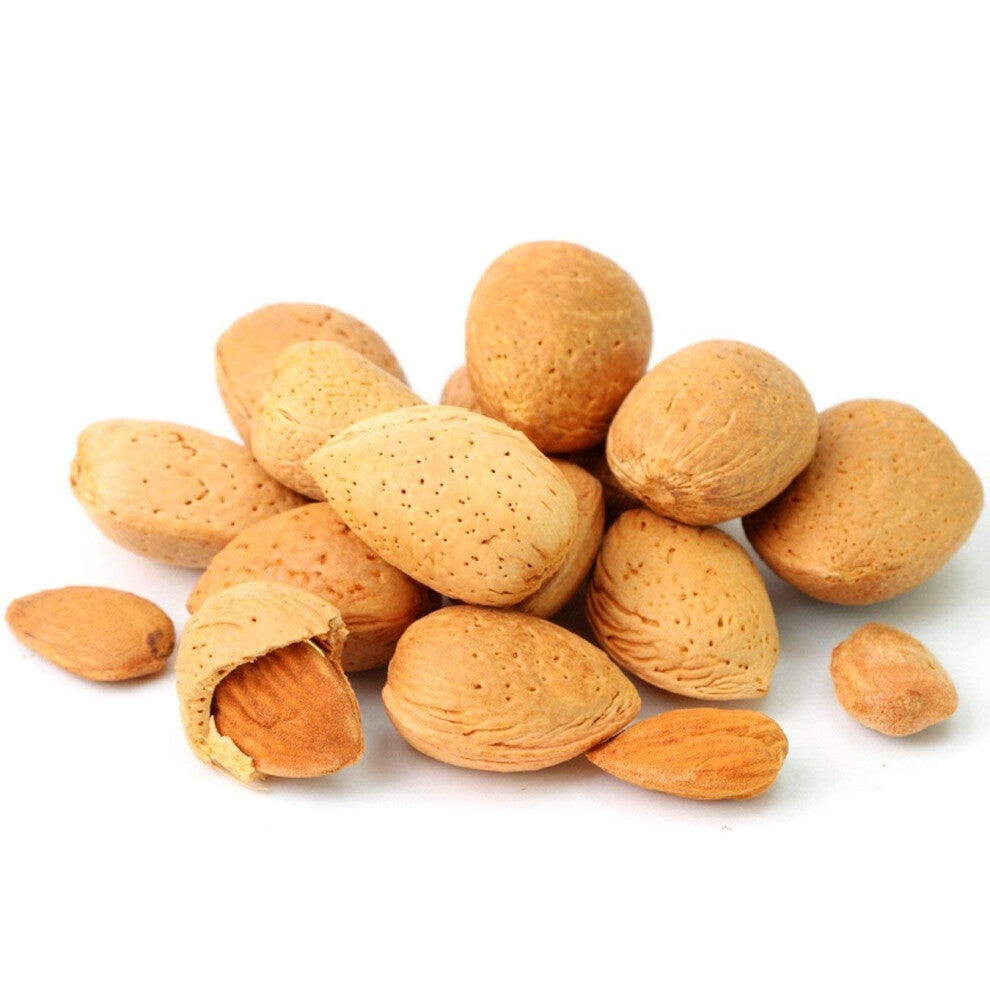 Almonds in Shell | Easy to Crack | Whole Raw and Unsalted | Natural Almonds (1 KG)