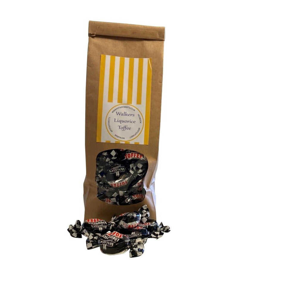 Pots Of Sweets 300g Bag of Walkers Liquorice Toffee