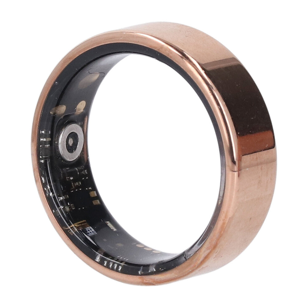 Smart Ring Health Sleep Monitoring Water Resistant Wearable Sports Fitness Tracking Smart Ring for Weddings Parties Gold