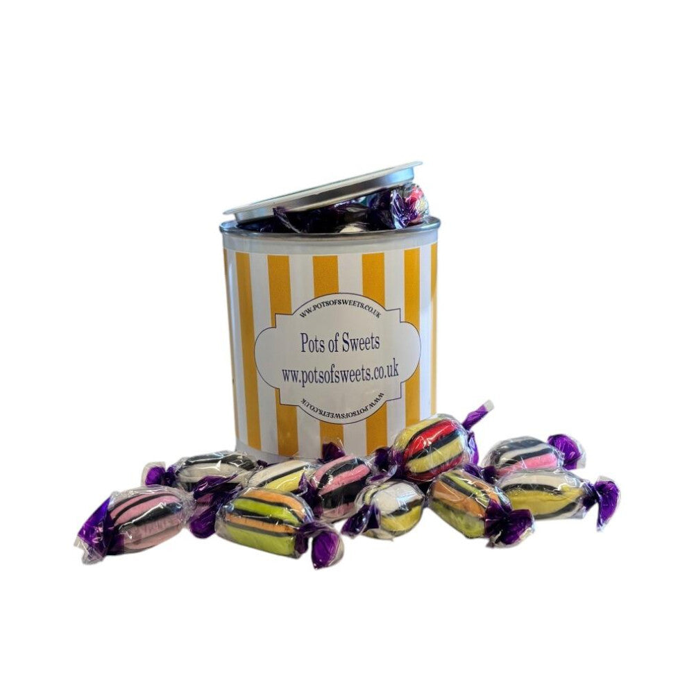 250g Paint Pot Tin of Buchanans Liquorice Assortment Sweets