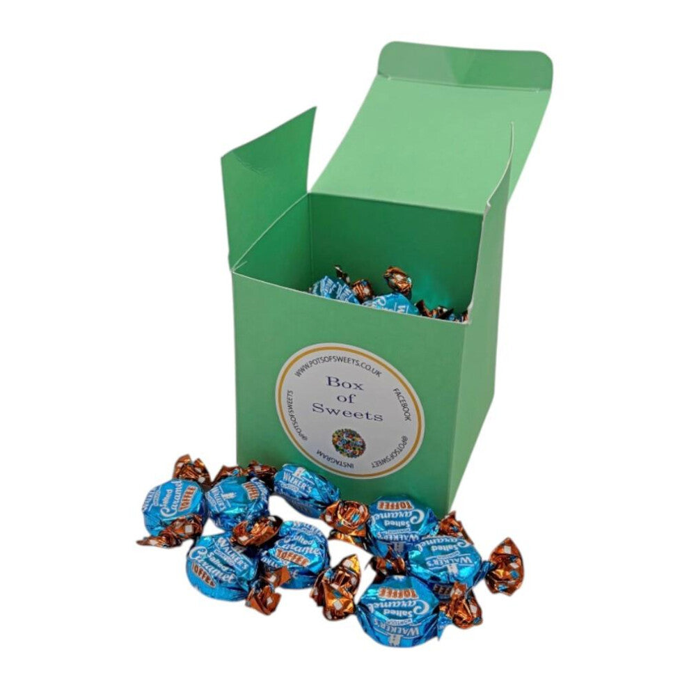 300g Pistachio Green Box of Walkers Salted Caramel Toffee