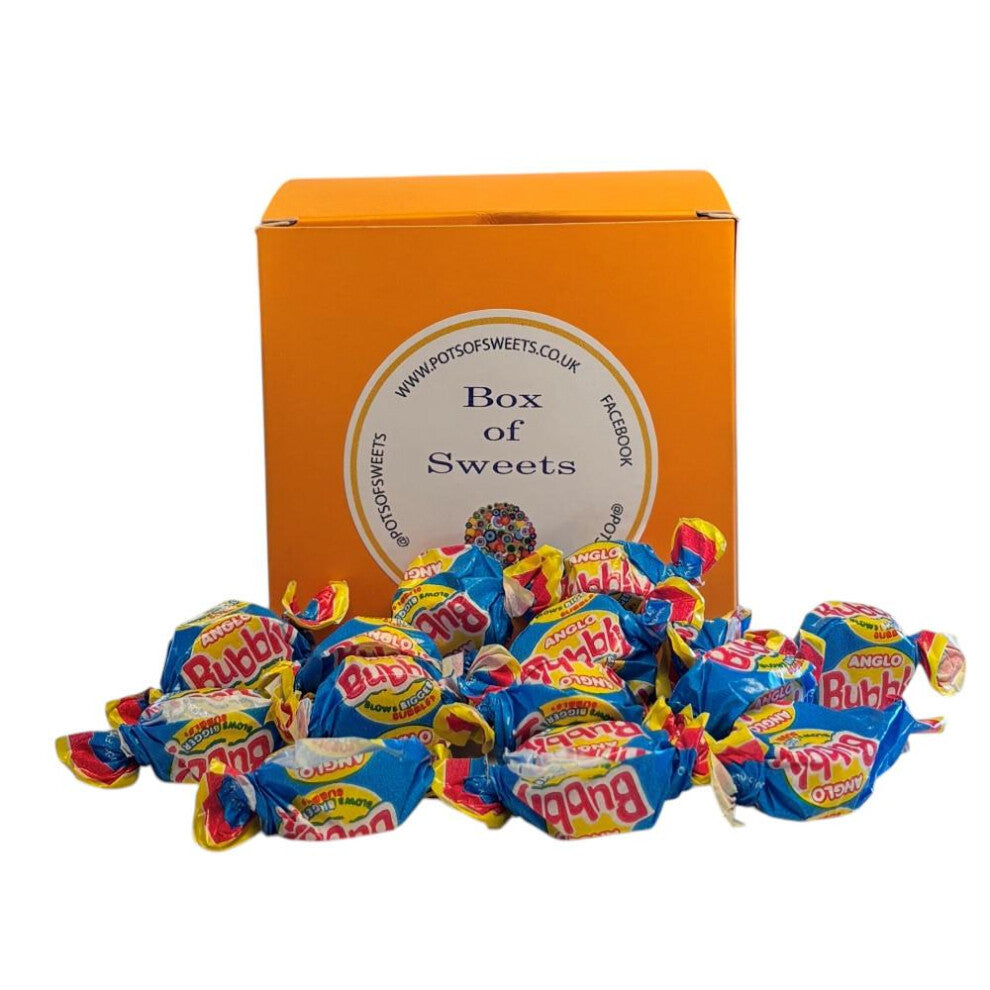 300g Sunkissed Orange Box of Anglo Bubble Bubblegum