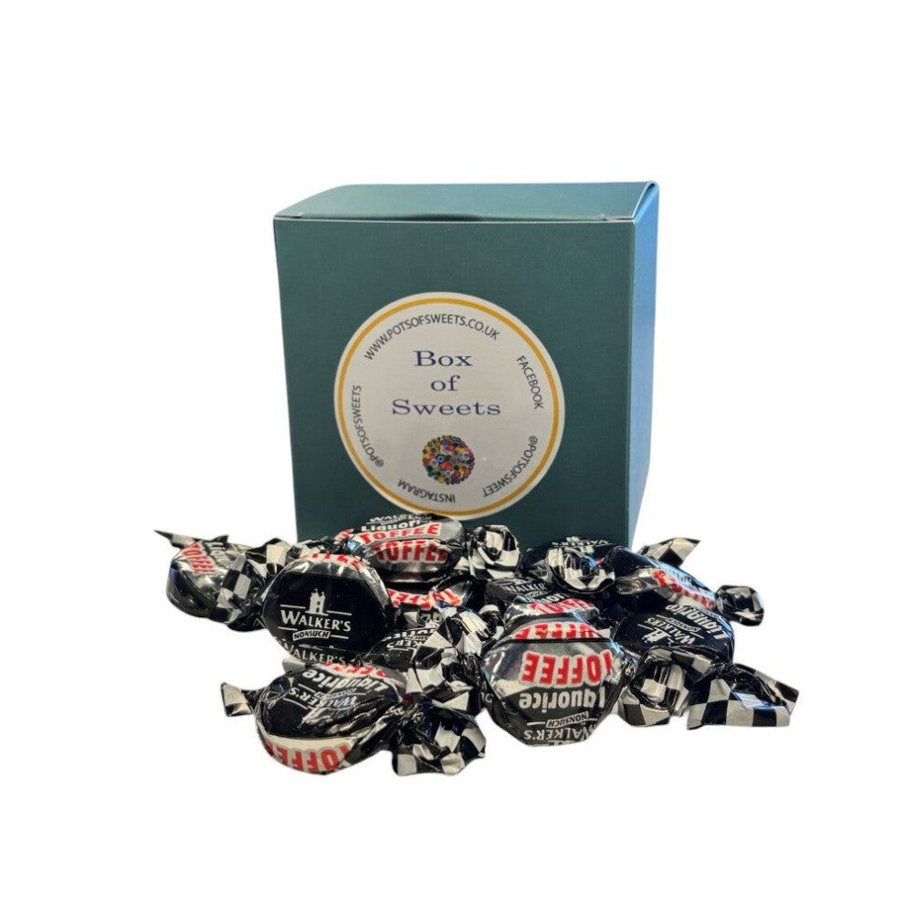 300g Teal Box of Walkers Liquorice Toffee