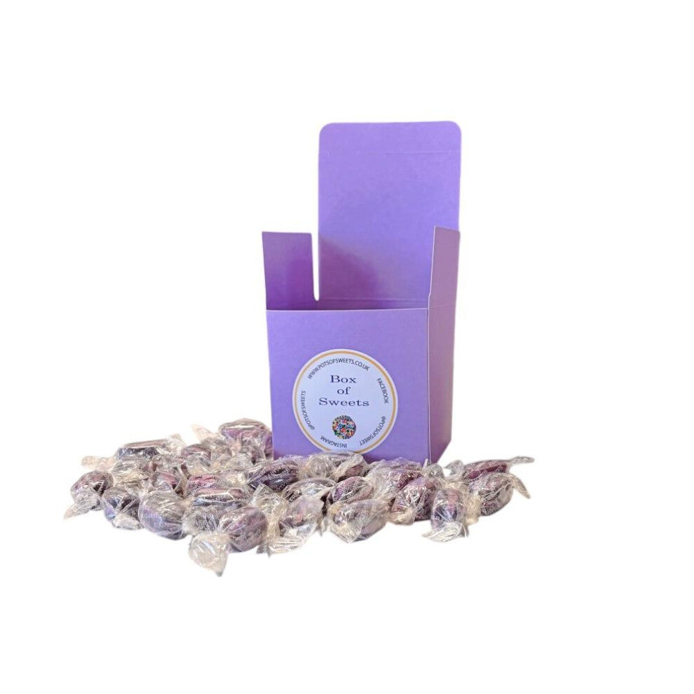 300g Lavender Box of Sugar Free Blackcurrant and Liquorice