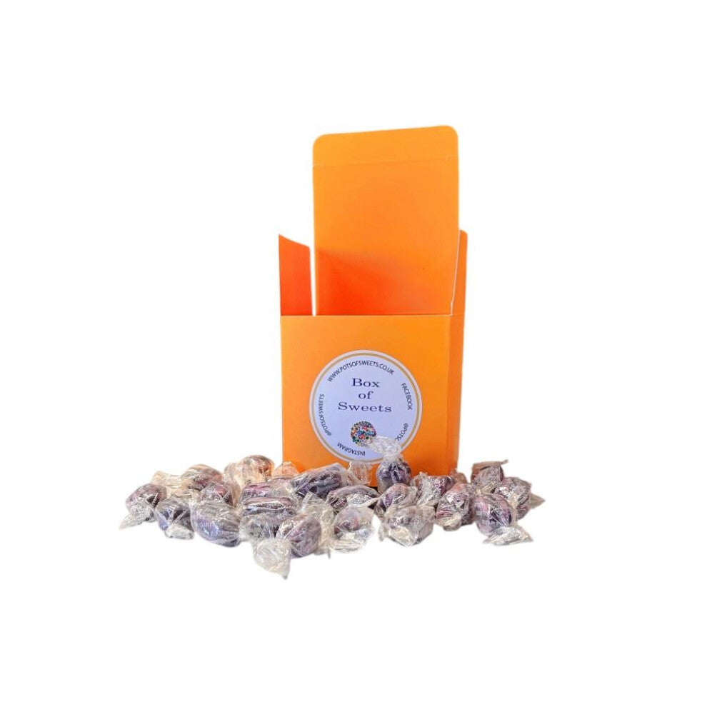 300g Sunkissed Orange Box of Sugar Free Blackcurrant and Liquorice