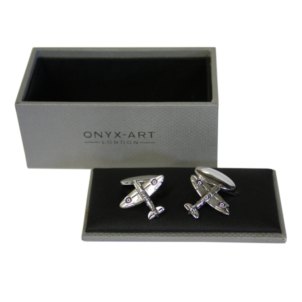 Spitfire Fighter Jet Cufflinks