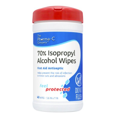 Pharma-C-Wipes 70% Isopropyl Alcohol First Aid Wipe