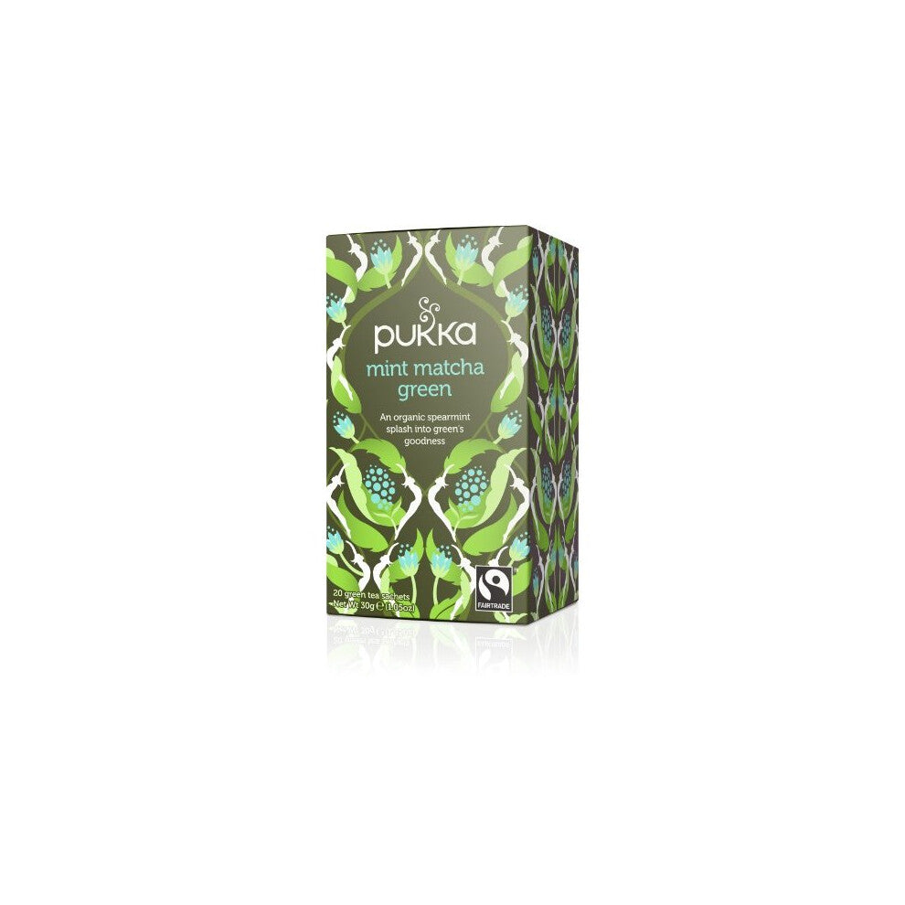 Pukka Mint Matcha Green Tea - Organic, Dairy Free, Vegan, 20 Bags | 5060229014467