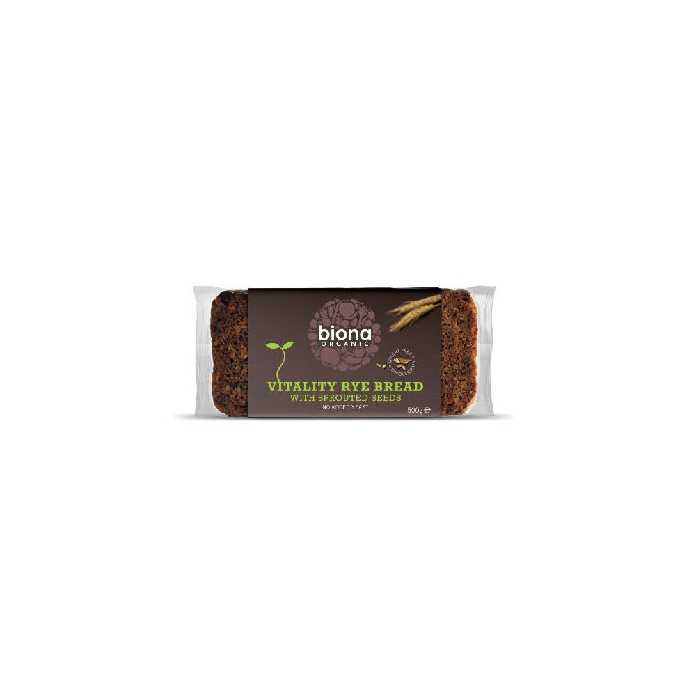 Biona  Vitality Rye Bread With Sprouted Seeds 500g