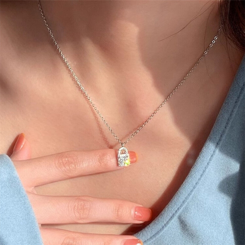 (XL0067) Pearl necklace for women's spring and summer S925 sterling silver high-end collarbone chain, versatile pendant