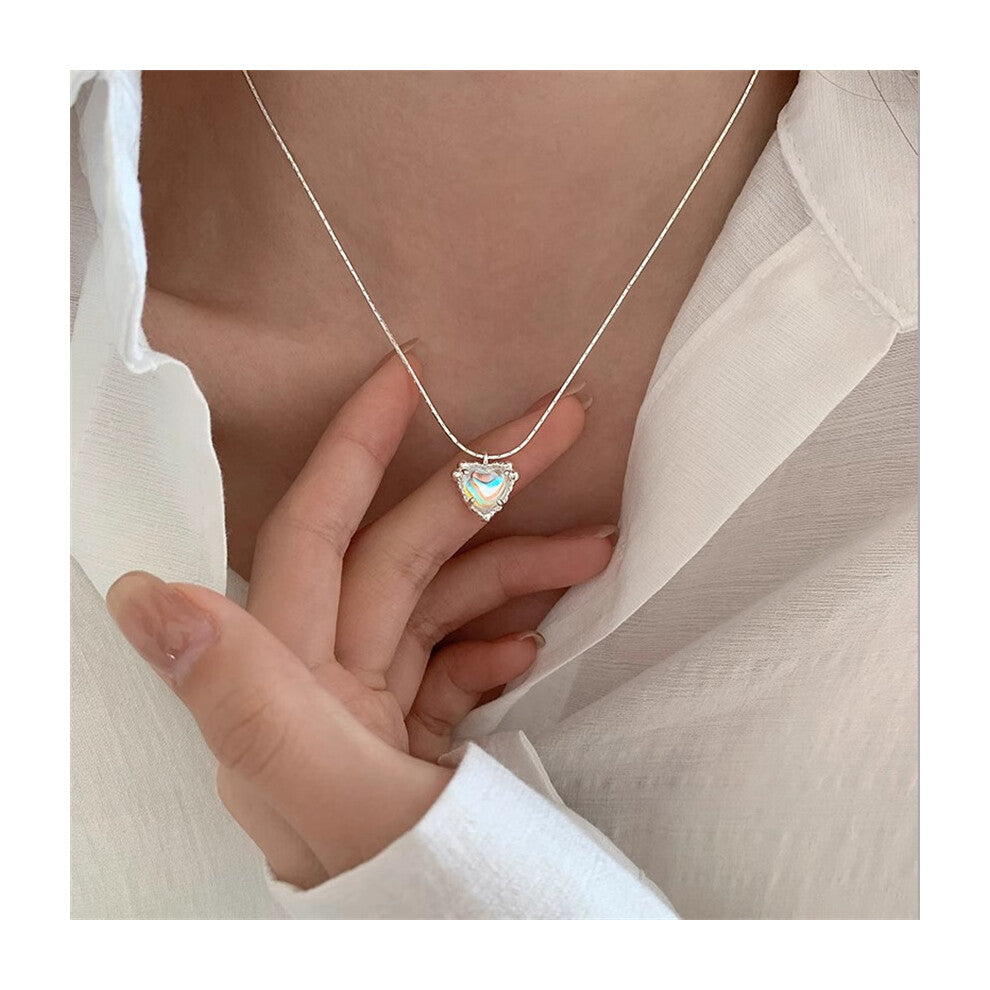 (XL0291) Pearl necklace for women's spring and summer S925 sterling silver high-end collarbone chain, versatile pendant