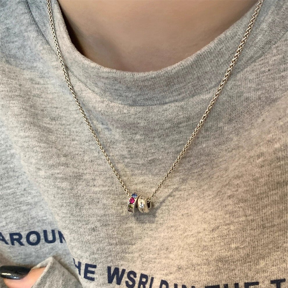 (XL0344) Pearl necklace for women's spring and summer S925 sterling silver high-end collarbone chain, versatile pendant