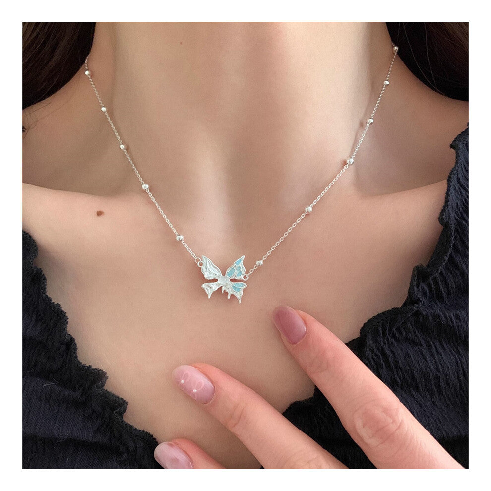 (XL0433) Pearl necklace for women's spring and summer S925 sterling silver high-end collarbone chain, versatile pendant