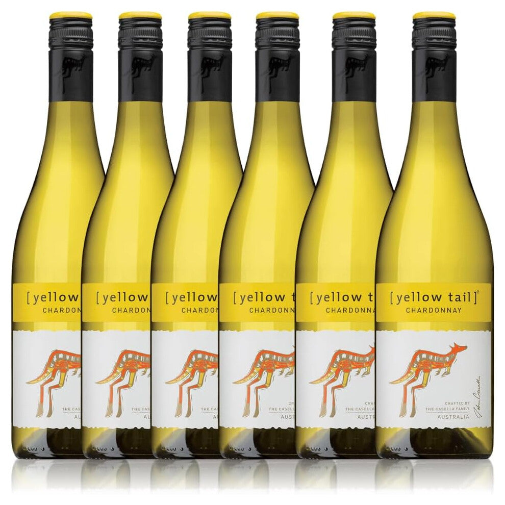 Yellow Tail Australian Chardonnay white wine |Case of 6 bottles | 75cl