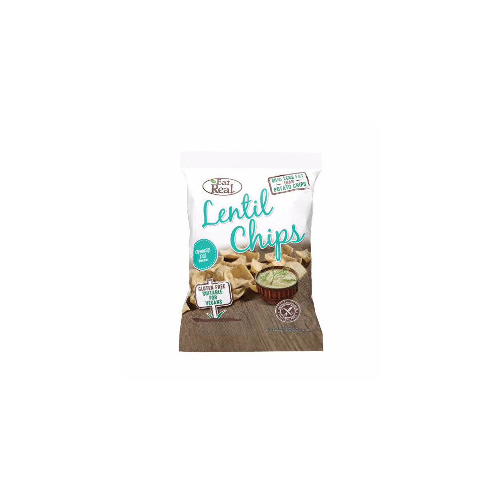 Eat Real  Lentil Creamy Dill Chips 40g x 12