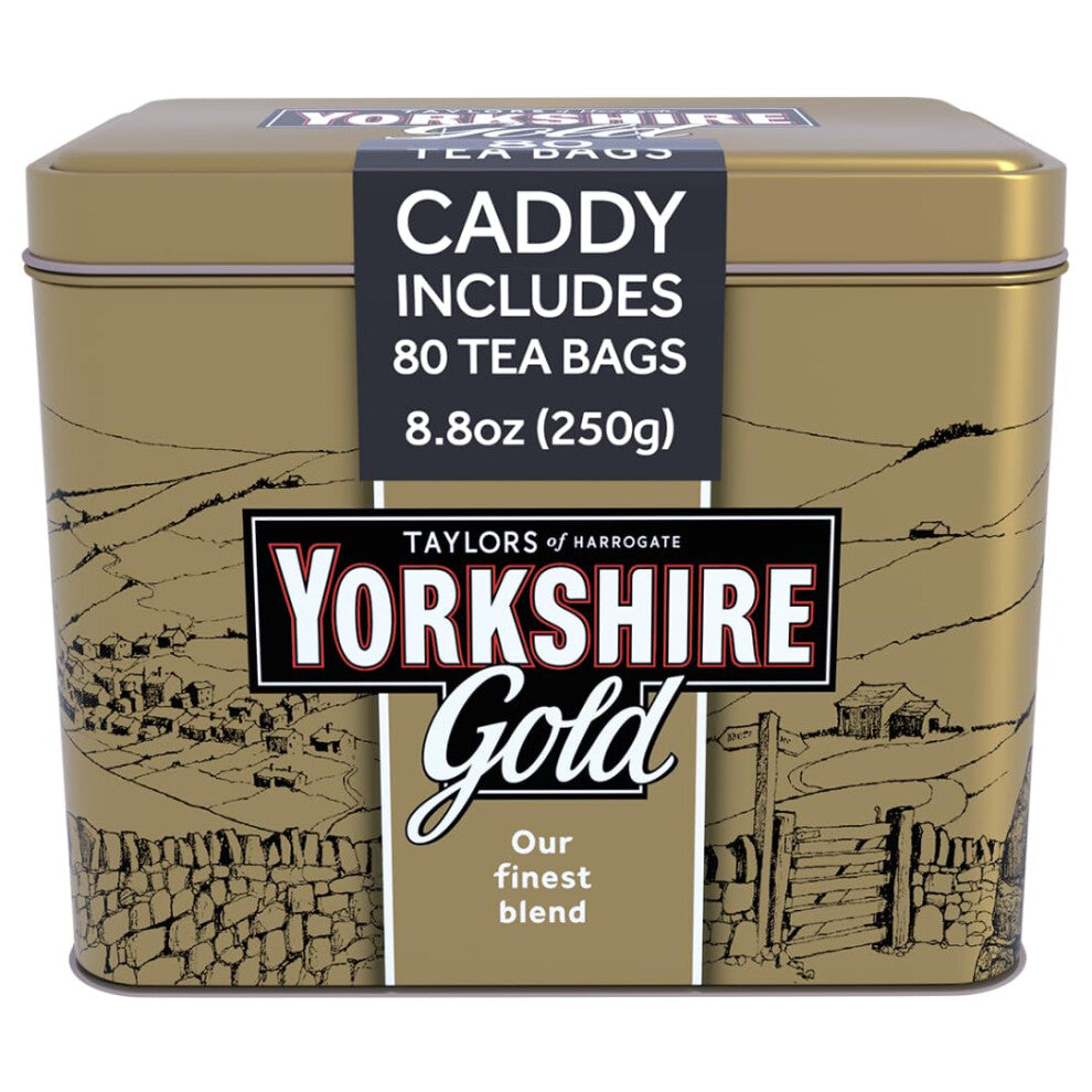 Yorkshire Gold Tea Caddy 80 Bags