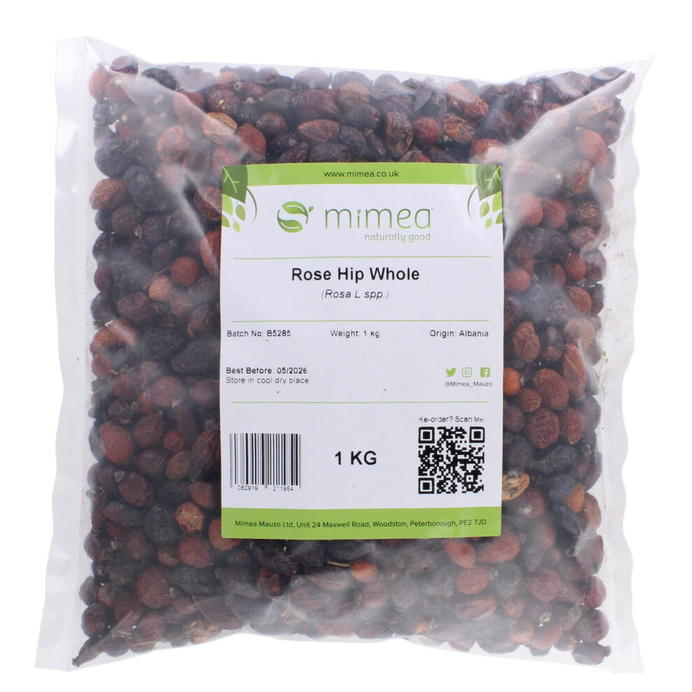 Rosehips Whole from Mimea - Great for Tea or as a Supplement 1kg