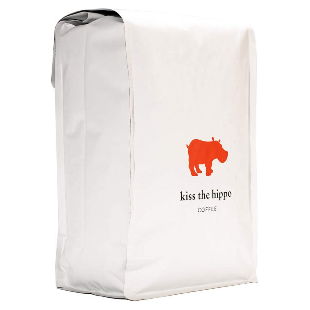 Kiss The Hippo - Donna Blend Coffee | Whole Beans | Carbon-Negative | Espresso | Suitable for Milk | Notes of Chocolate, Caramel, Pecan | 1KG