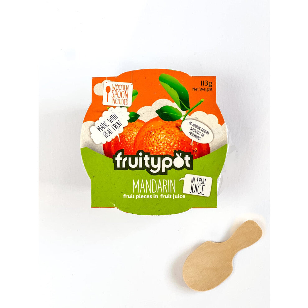 Fruitypot Mandarin in Fruit Juice, 18 x 113 g Pots