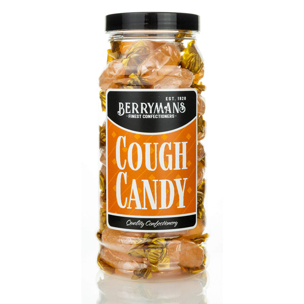 Original Cough Candy Retro Boiled Sweets Gift Jar By Berrymans Sweet Shop - Classic Sweets, Traditional Taste.