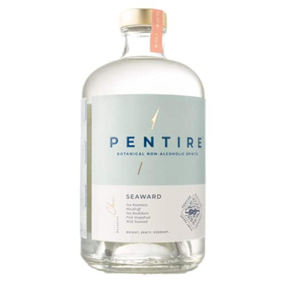 Pentire Seaward - Botanical Alcohol Free Gin - Distilled from Native Cornish Plants - No Added Sugar - Vegan - Nothing Artificial - Non Alcoholic Gin,