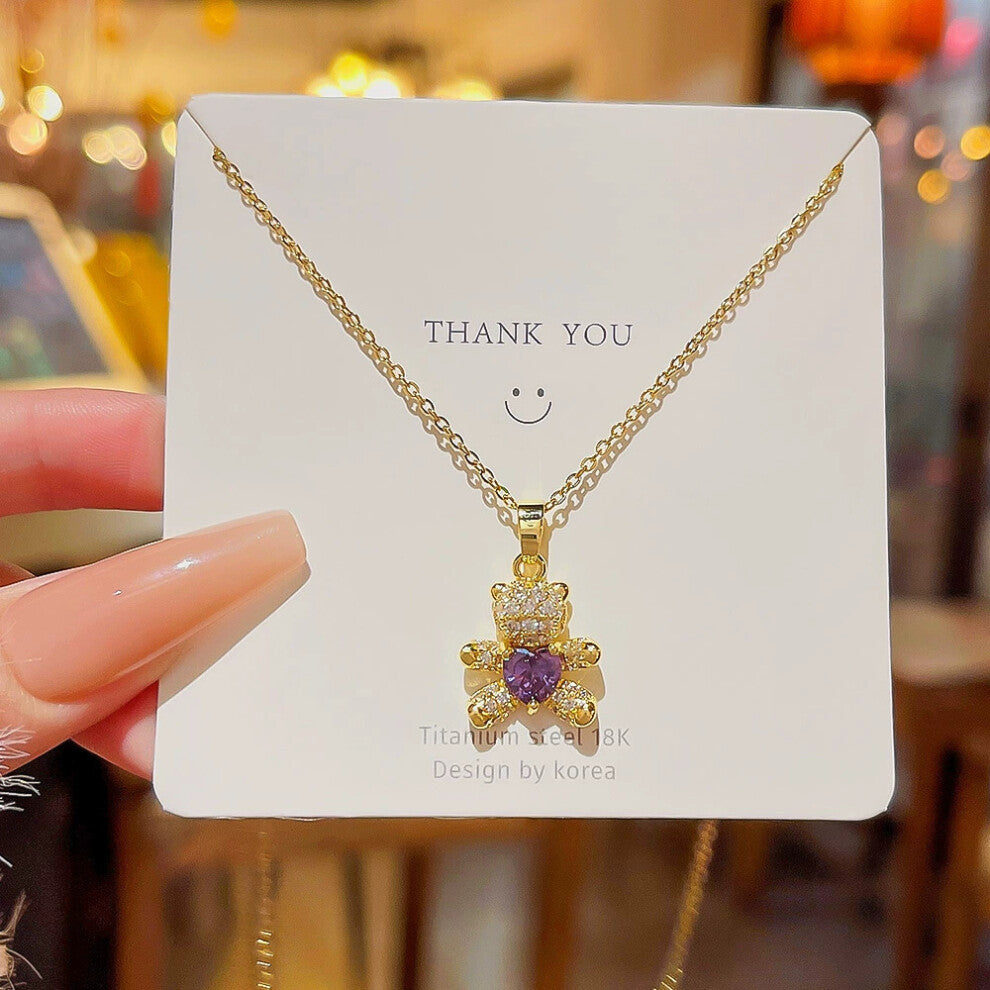 (X002) A versatile and high-end pendant with a niche design and a simple collarbone chain