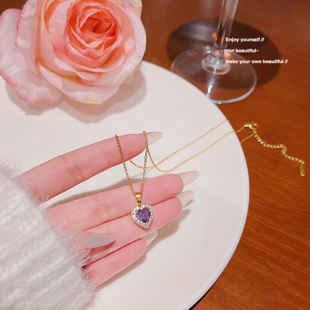 (X038) A versatile and high-end pendant with a niche design and a simple collarbone chain